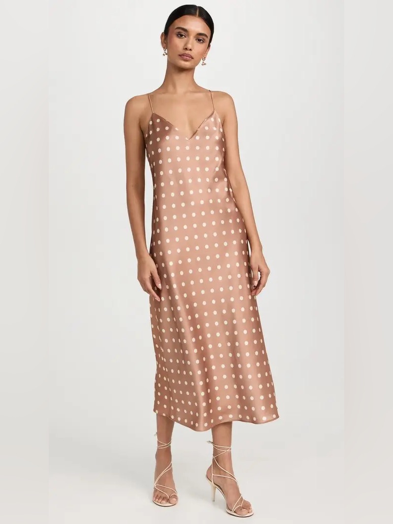 Cami Nyc Myla Dress In Macadamia Dot Nwot